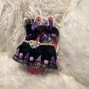 Unbranded Labubu Doll Clothing, 2 Pc Outfit, Color Black Multi Color